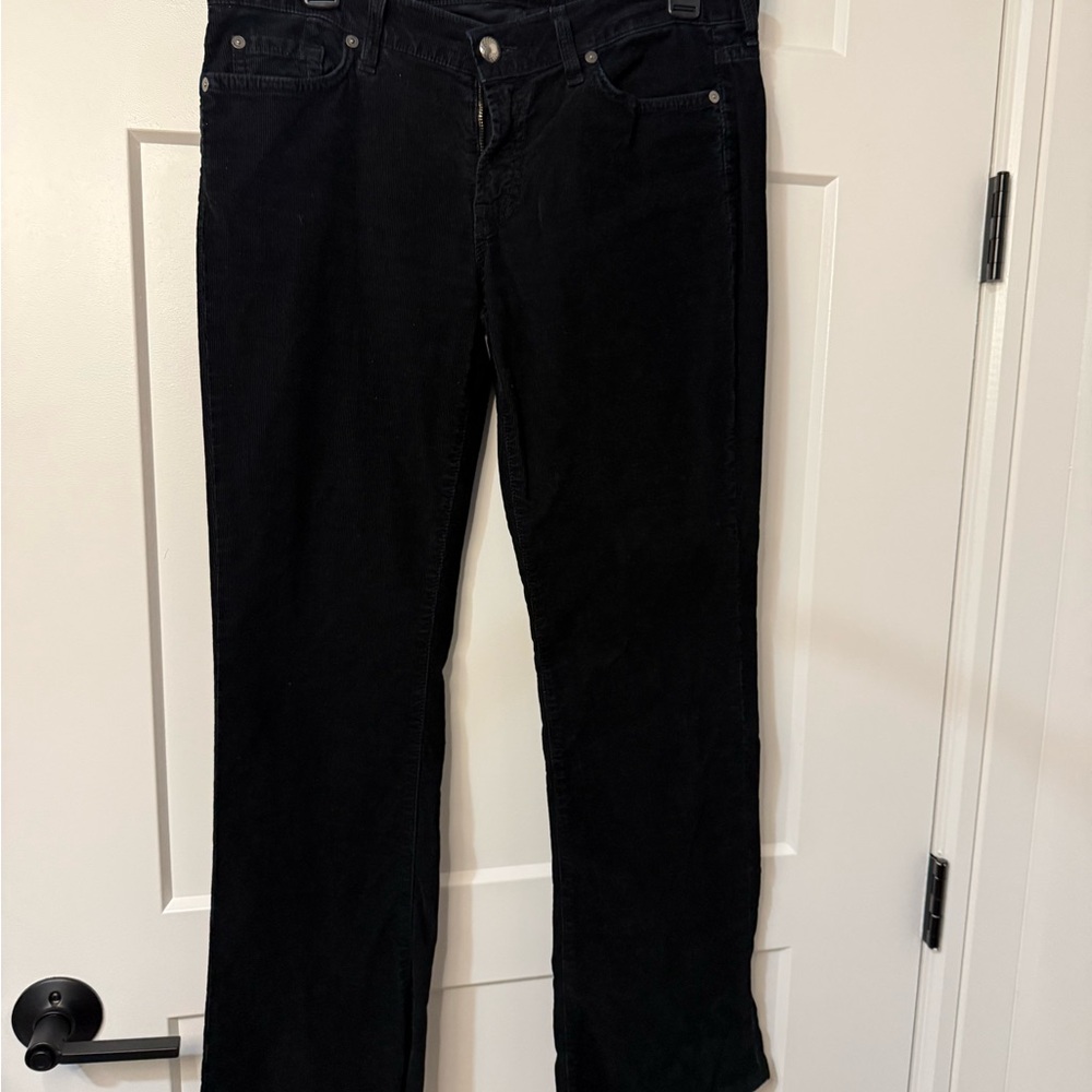 7 for all Mankind Classic Black corduroy Women's Jeans